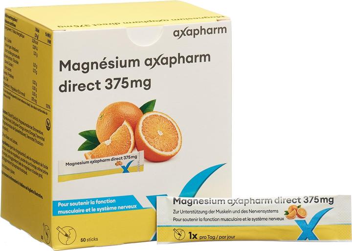 Actual product image Axapharm Magnesium direct (50 Piece, Powder, 160 g)