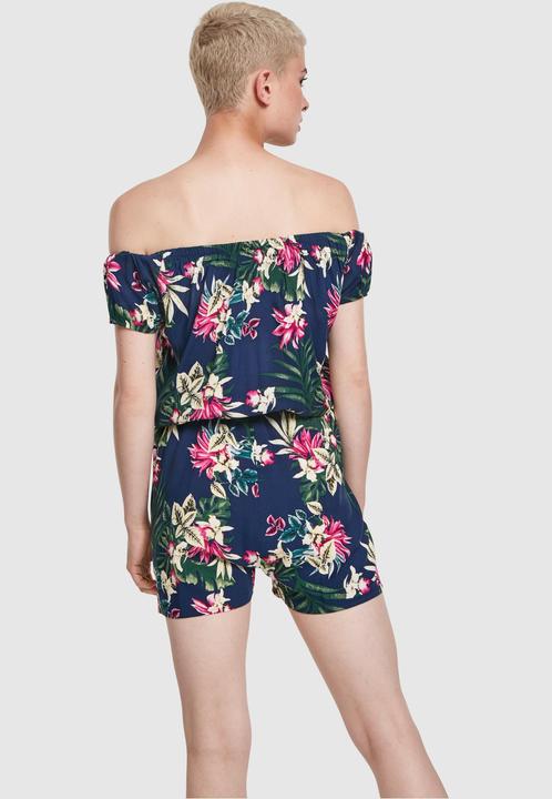 Image du produit Urban Classics Ladies AOP Off Shoulder Short Jumpsuit (5XL)