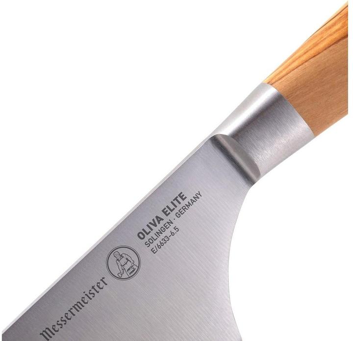 Immagine prodotto Messermeister Spelucchino Oliva Elite 16,5 cm, Natura/Argento (16.50 cm)