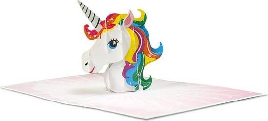 Image du produit MU Classic Carte de voeux 3D pop-up d'anniversaire - Licorne (1 pcs)