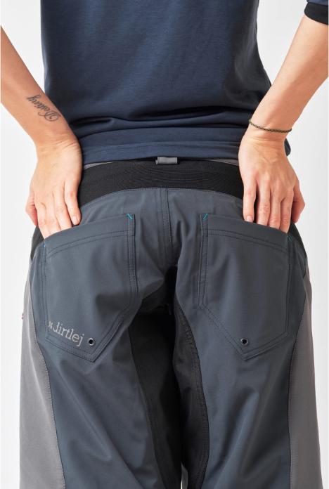 Immagine prodotto dirtlej Pantaloncini Trailscout Half & Half Ladies, grigio/pesca, L (L)