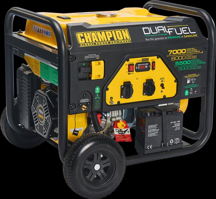 Produktbild Champion Power Equipment 7000 Watt Dual Fuel LPG/Benzin-Generator (6000 W, 23 l)