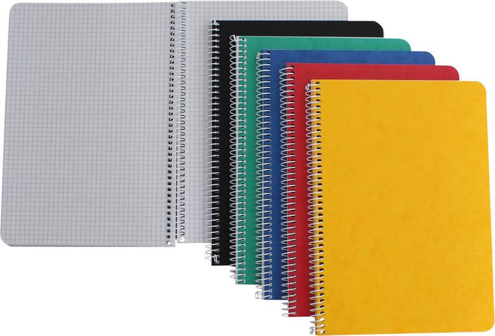 Actual product image Naturaline Spiral notebook (A6, Checked, Hardcover)