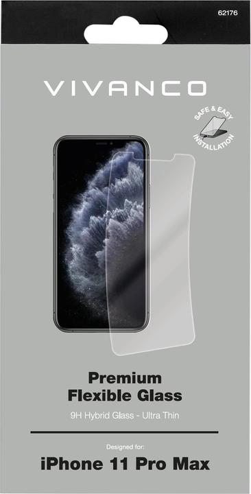 Image du produit Vivanco Verre de protection d'écran hybride 2D pour iPhone 11 Pro Max (1 pièce(s), Apple iPhone 11 Pro Max)