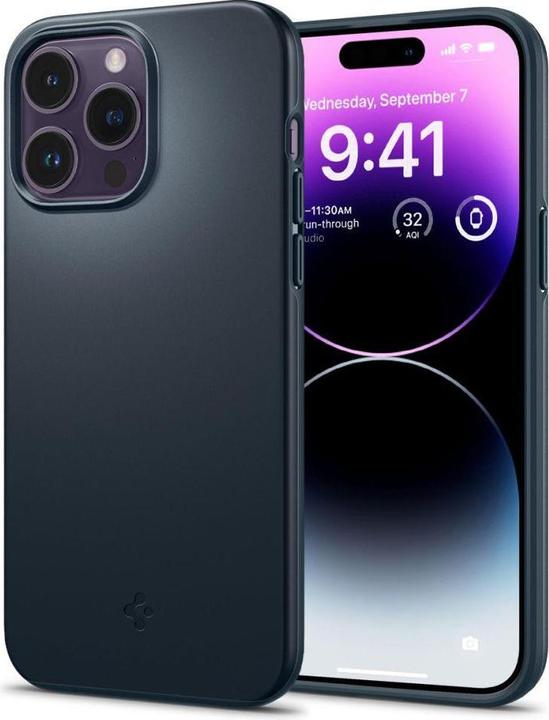 Actual product image Spigen Thin Fit iPhone 14 Pro case - Total eclipse blue (Apple iPhone 14 Pro)