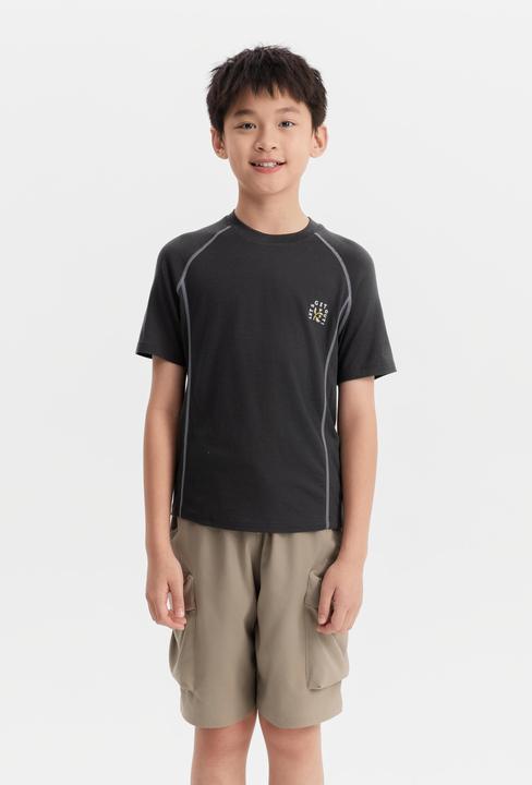 Actual product image Quechua Wander-T-Shirt Kinder Merino - MH900 grau (14, 15, 16)