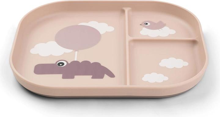 Actual product image Done by Deer Menu plate Foodie Happy clouds Pink