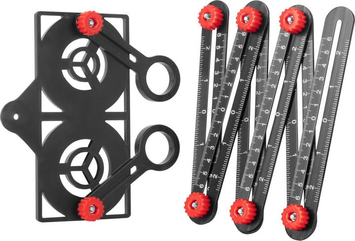 Produktbild Stahlwerk 6-in-1 Multiwinkel-Messlineal aus Aluminium
