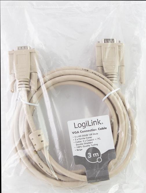 Actual product image LogiLink VGA — VGA (3 m, VGA)