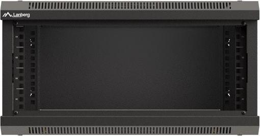 Produktbild Lanberg Installationsschrank Rack 19 4U 540x350 schwarz verglaste Tür (flat pack) (10.86 HE, 19 Zoll Rack)