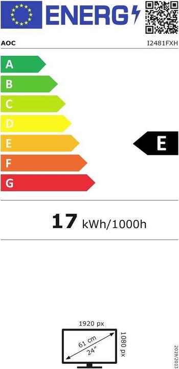Energie-Label AOC I2481fxh (1920 x 1080 Pixel, 24")