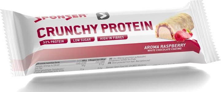 Barrette sportive Crunchy Protein 12 x 50 g (Lampone, 12 pz., 600 g)