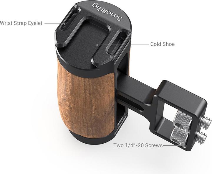 Produktbild SmallRig Wooden Mini Side Handle (1/4Ó-20 Screws) 2913 (Diverse)