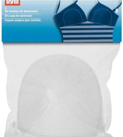 Image du produit Prym Coques de soutien-gorge pour maillots de bain, blanc taille B, carte 2 pcs.