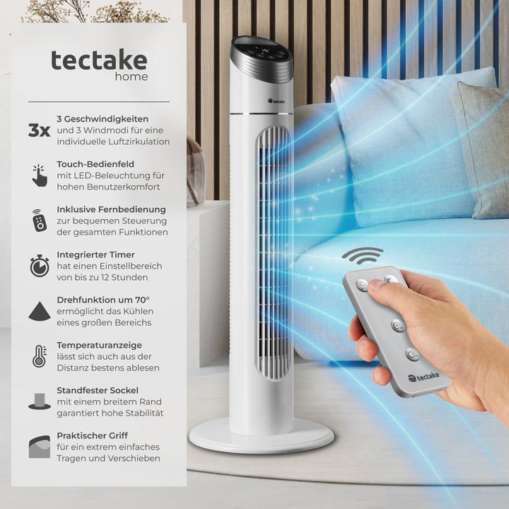 Image du produit tectake Ventilateur colonne (50 dB)