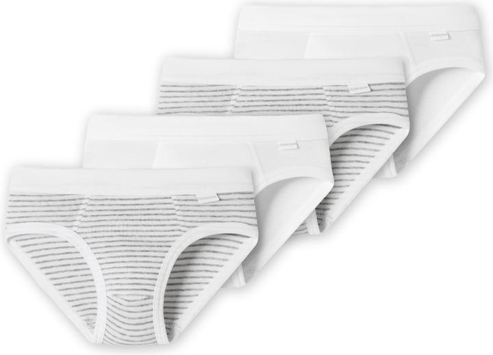 White, Grey stripes
