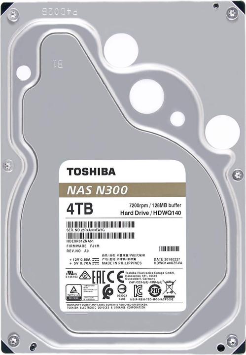 Produktbild Toshiba N300 (4 TB, 3.5", CMR)