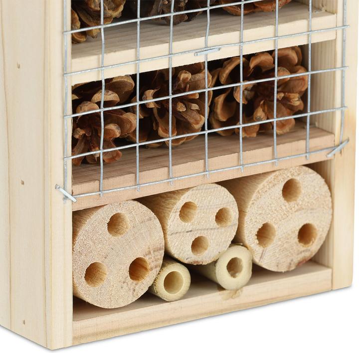 Produktbild Relaxdays Insektenhotel (Schmetterlinge, Hummeln, Biene, Wildbienen, Marienkäfer, Grabwespen)