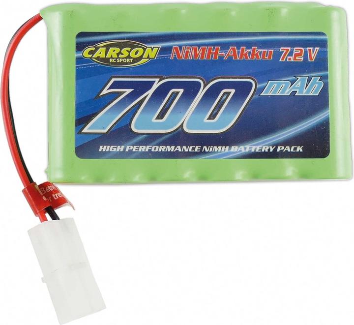 Image du produit Carson Pack d'accus de modélisme (NiMh) 7,2V/700mAh NiMH accu Race Shark TAM (7.20 V, 700 mAh)