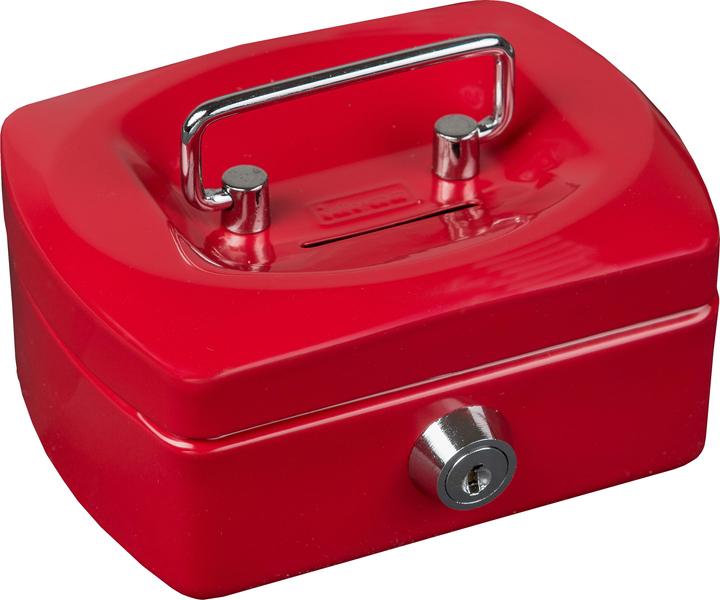 Actual product image Idena Cash box Mini 125x95x60mm, red