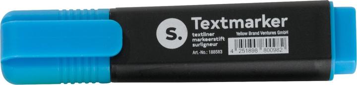 Actual product image Schäfer Shop Highlighter, with wedge tip, light resistant, quick drying, various writing colors, optional 1... (Blue, 1 x)