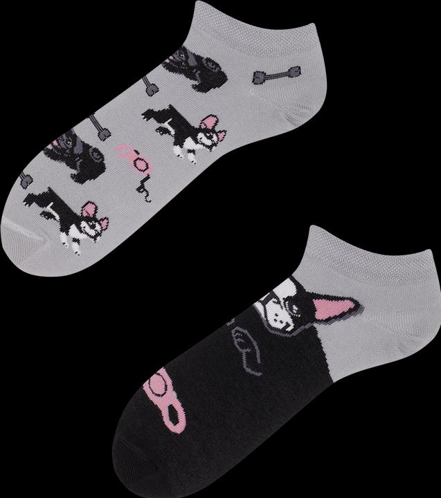 Actual product image Many Mornings Tiny Little Dogs sneaker socks (43 - 46)