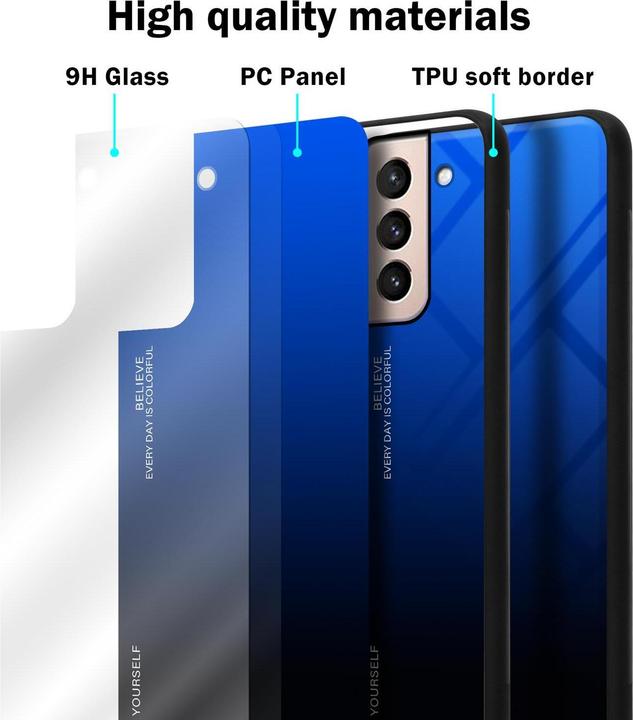 Actual product image Cadorabo TPU 2 colors glass cover (Samsung Galaxy S21+)