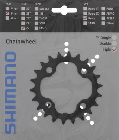 Actual product image Shimano Deore FC-M590 chainring (32)