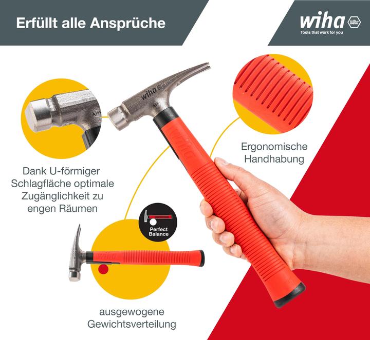 Actual product image Wiha Electrician Hammer (300 g)