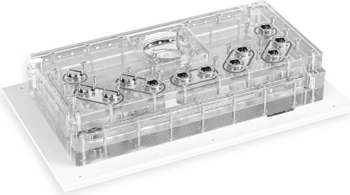 Actual product image Alphacool Apex Distroplate Dark Base Pro 901 White VPP/D