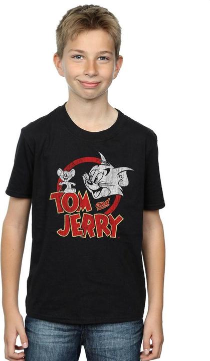 Immagine prodotto Tom & Jerry Distressed Logo Maglietta Ragazzi (104)