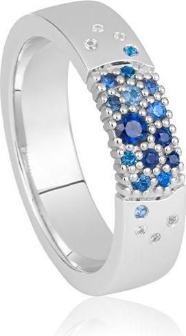 Produktbild Breuning RING - E.SAFIR DUNKELBLAU/Brill. 0,031 Ct. H/si (50, 585/14 K Gold)