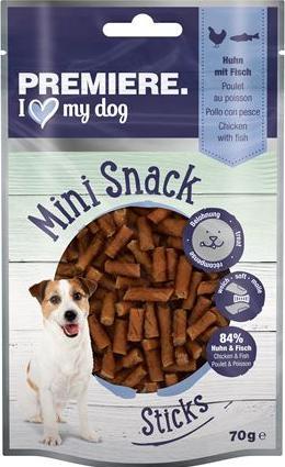 Produktbild Premiere Best Meat Snack - Mini Sticks - Huhn/Fisch (Adult, 70 g)