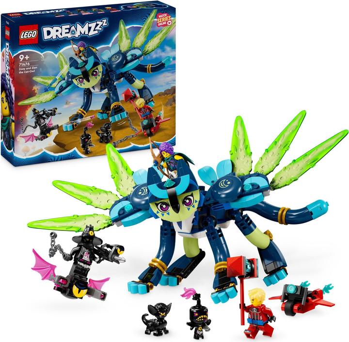 Produktbild LEGO Zoey und die Katzeneule Zian (71476, LEGO Dreamzzz)