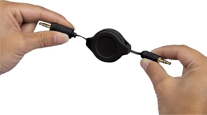 Produktbild Hama Roll-Up-Kabel, 3,5-mm-Stecker, ster (1.10 m, 3.5mm Klinke (AUX))
