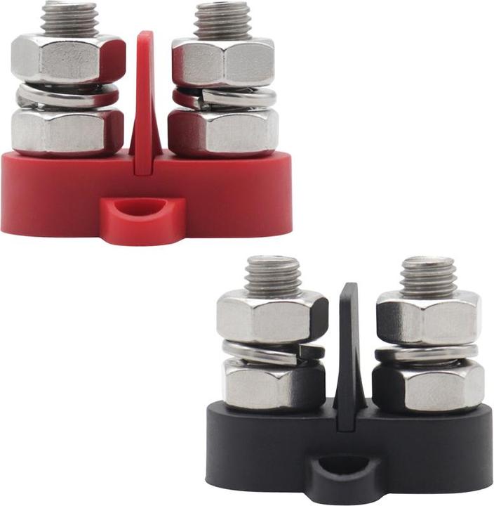 Immagine prodotto Offgridtec Perno terminale doppio / connessione a vite a 2 vie con piastra isolante rimovibile 2 x M10 (3/8")