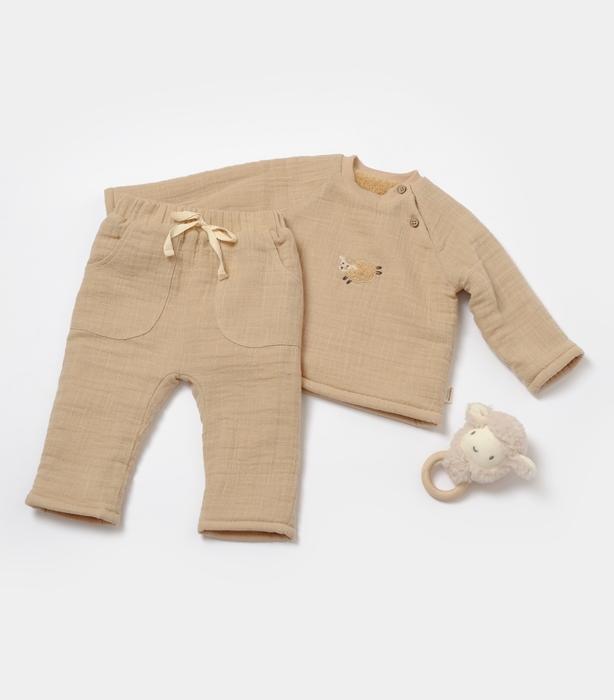 BabyCosy Set aus langärmligem T-Shirt und Hose (80)