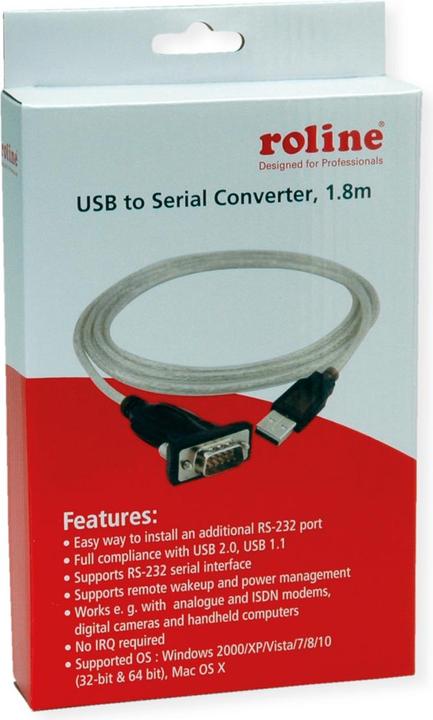 Immagine prodotto Roline Cavo convertitore USB-seriale (1.80 m)