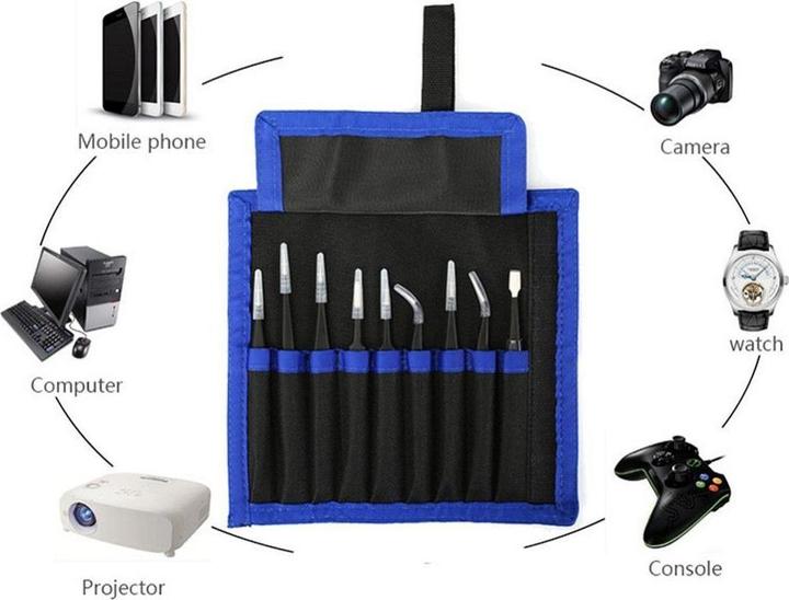Actual product image UF-Tools Tweezers 9-piece set