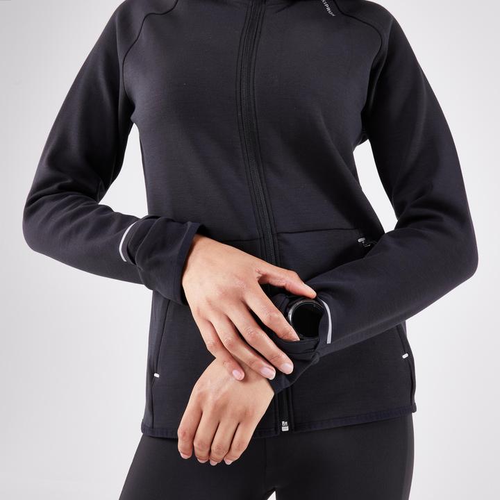 Produktbild Kiprun Laufjacke Damen warm - Run 500 Warm schwarz (M)