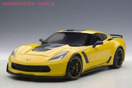 Produktbild AUTOart CHEVR. Corv. C7 Z06 gelb 1:18 CR7 Edition