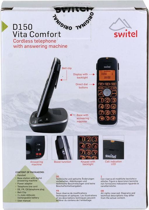 Immagine prodotto Switel D150 Vita Comfort