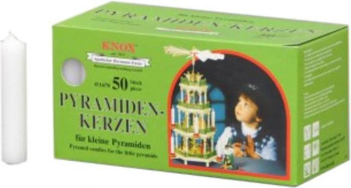 Knox Pyramid Candles 14/70 - white, 50 pieces (50 pcs.)
