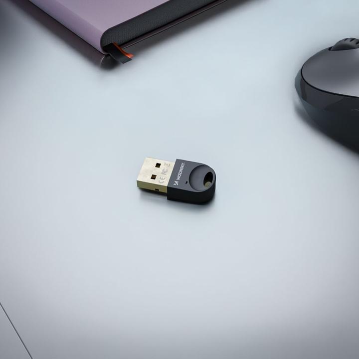 Actual product image Wozinsky Mini Bluetooth 5.4 Adapter WUSB54YS USB-A Receiver Transmitter for Computer - Black (Transmitter & Receiver)