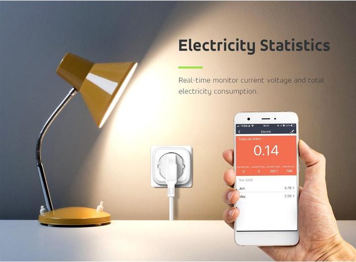 Actual product image Greenblue Remote controlled WIFI socket GB705