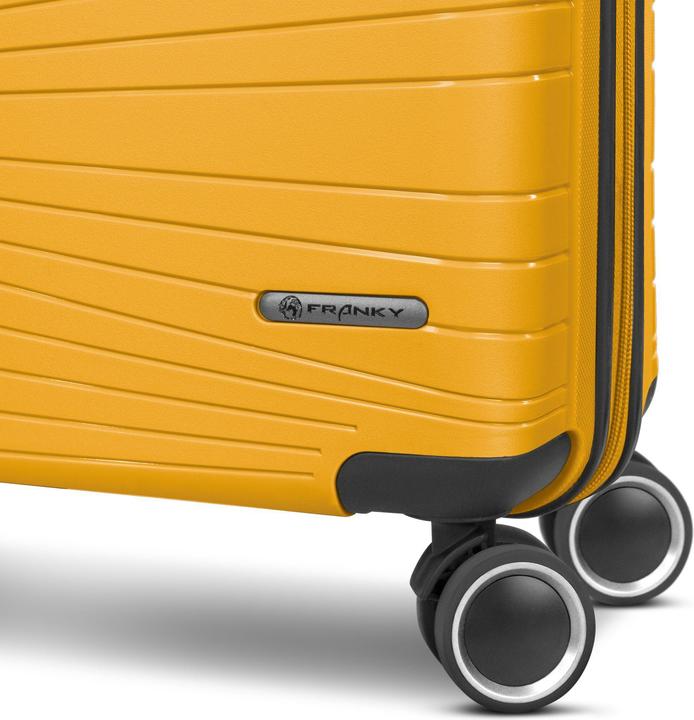 Actual product image Franky Dallas 3.0 4 Rollen Kofferset 3-teilig mit Dehnfalte (188 l, XL (from 140l))