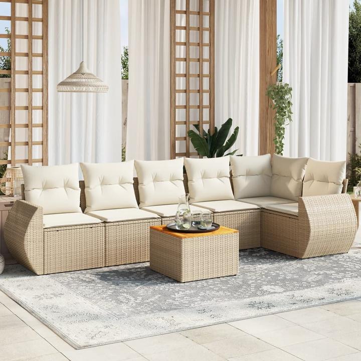 Immagine prodotto VidaXL Set da salotto da giardino da 10 pezzi con cuscini