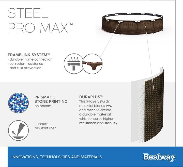 Image du produit Bestway Steel Pro Max Pool Set Deluxe (Ø 366 x 100 cm)