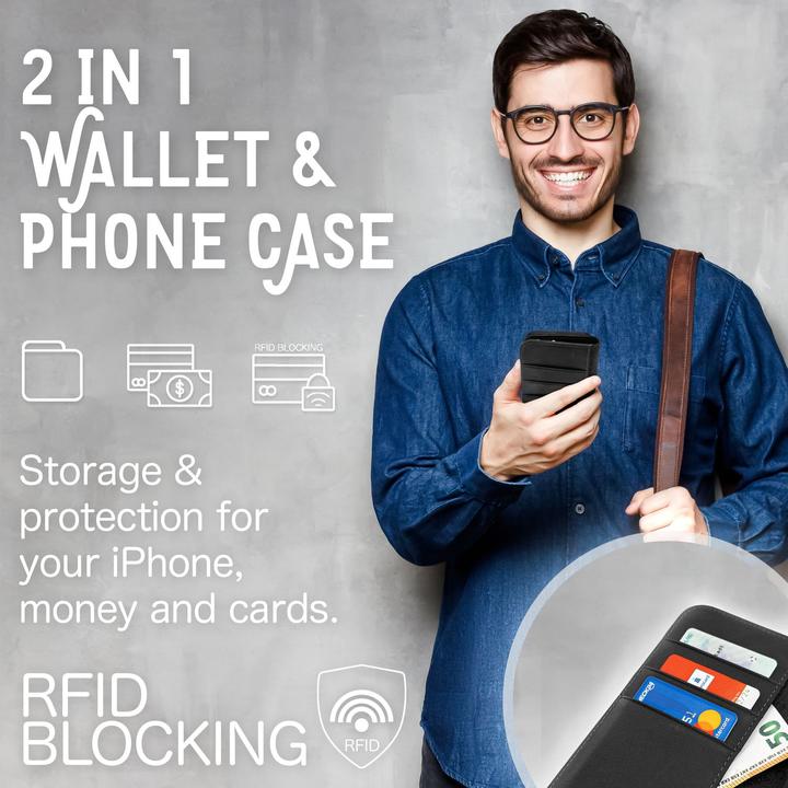 Actual product image Nalia Genuine Leather Flip Case Cover with Magnetic Closure (Samsung Galaxy S23)