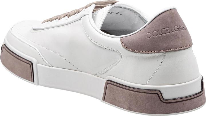Immagine prodotto Dolce & Gabbana portofino yatch sneakers in calfskin color white and dove grey (41)
